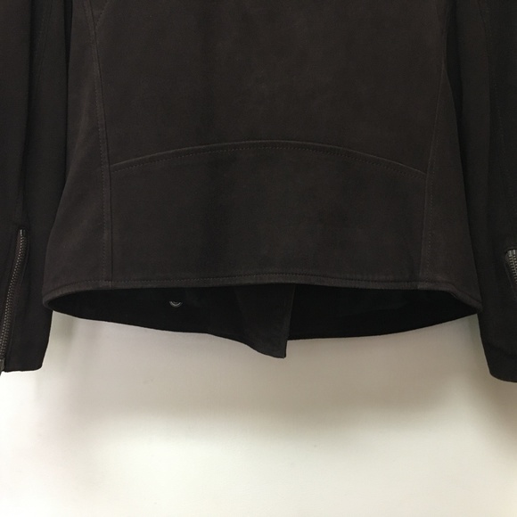 REBECCA MINKOFF SOFT Goatskin Leather Biker Moto Jacket - Picture 9 of 10